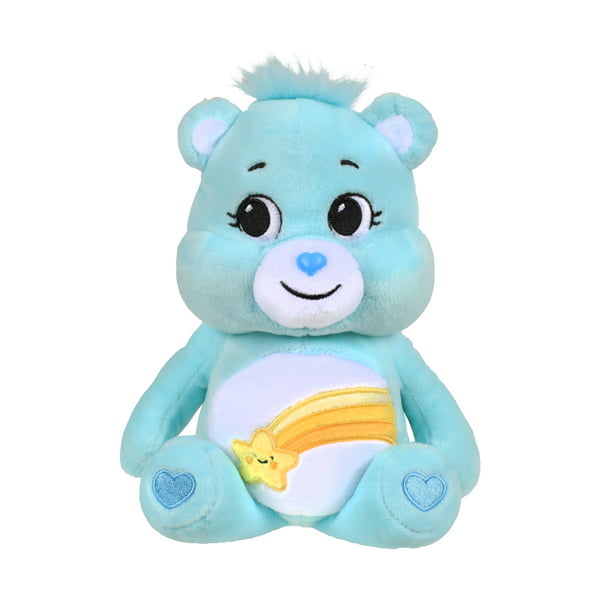 9/" Care Bears Blue Wish Bear Stuffed Bean Shooting Star Plush 2021 NEW NO TAGS